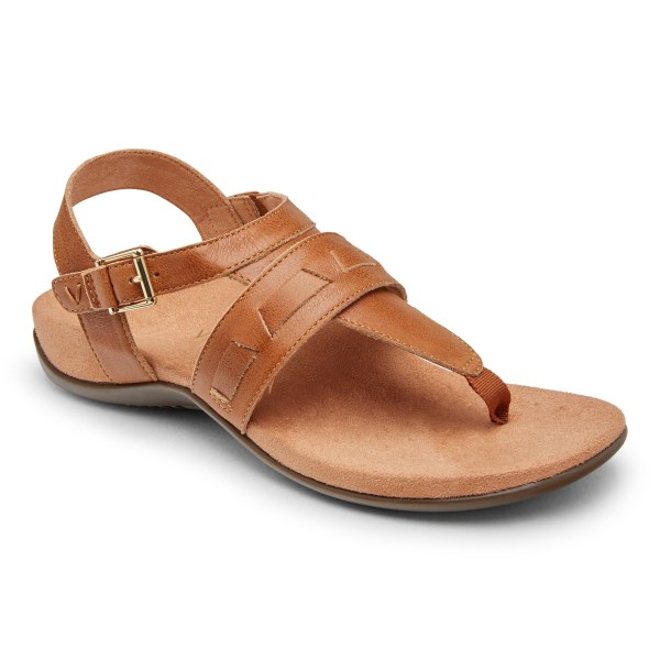 Vionic Sandals Ireland - Lupe Sandal Brown - Womens Shoes Clearance | THXWK-1937